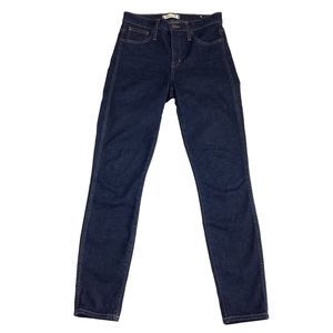 Madewell 10" High Rise Skinny Denim Jeans Women's 26 26x28.5 Stretch Blue